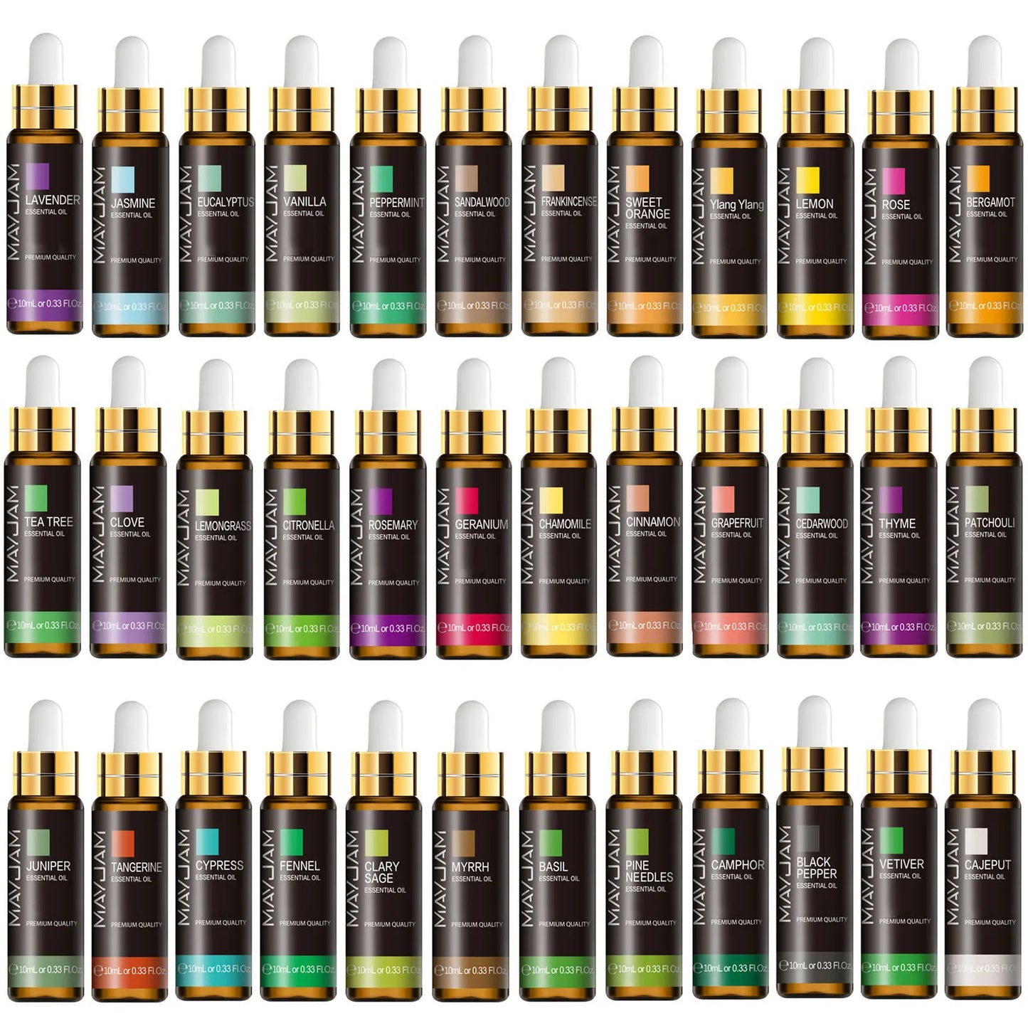 Huile essentielle 10 mL avec compte-gouttes