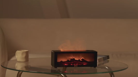 Diffuseur d'huiles essentielles effet cheminée – Flamme LED